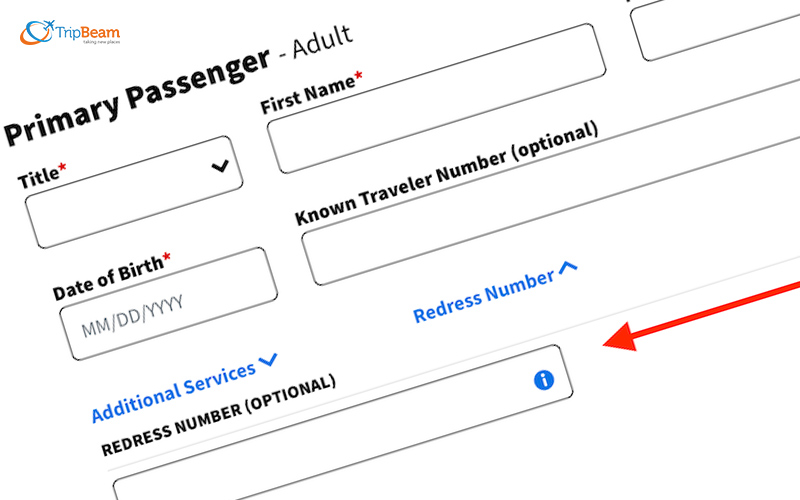 The way to apply for a redress number