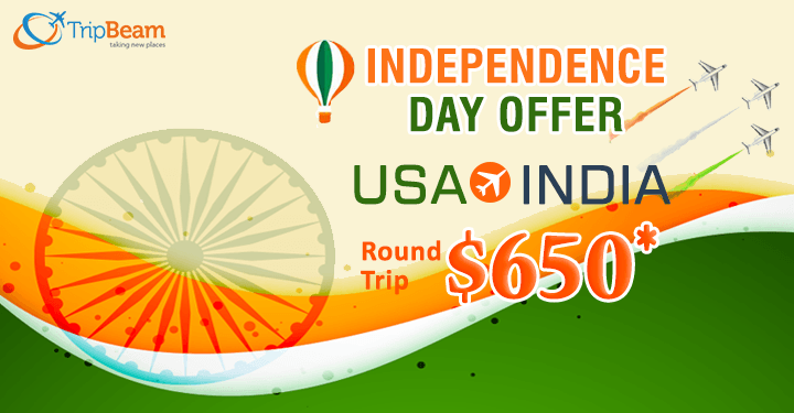 Tripbeam Independence Day Special Offer: Round Trip At $650*