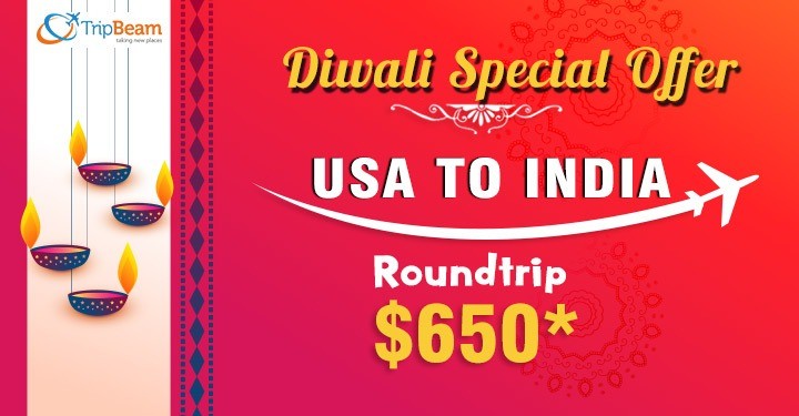 Tripbeam’s Exclusive Diwali Round Trip Deal at $650*